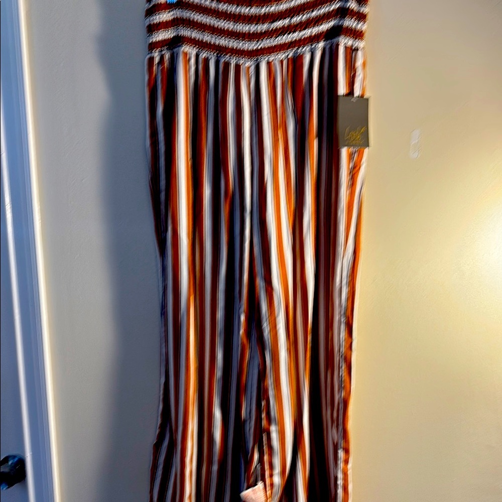 Striped Multicolor flowing pants
